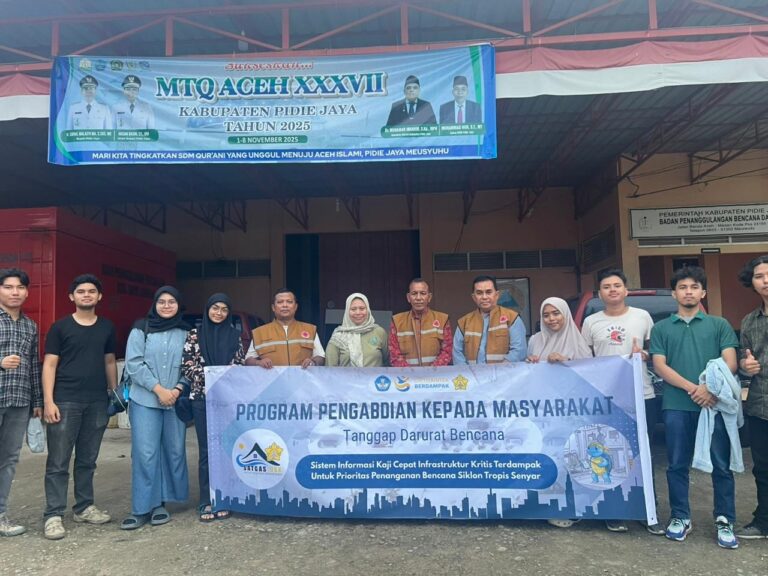 Tim PKM SINFRA USK Laksanakan Kaji Cepat Kerusakan Infrastruktur Pasca Cyclone Senyar di Aceh