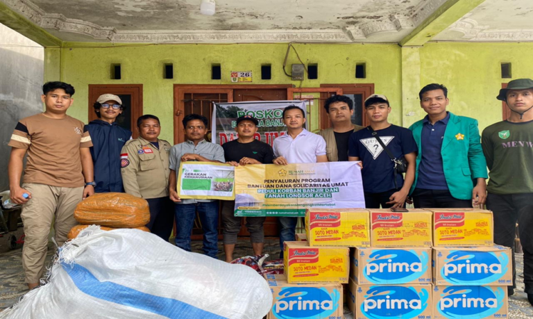 USK Jadi Relawan Pertama yang Tiba di Desa Jabi Jabi Subulussalam dan Salurkan Bantuan untuk Korban Banjir