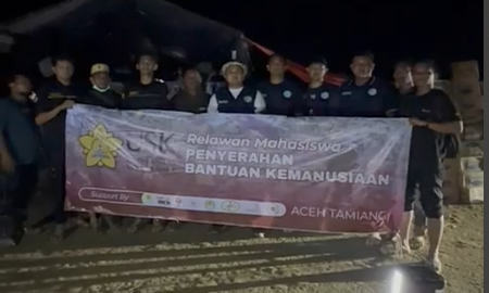 BEM USK Tembus Aceh Tamiang, Siap Salurkan Bantuan Nasional untuk Warga Terdampak