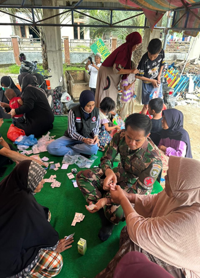 Tim Dokter Militer (Patubel FK USK) Tangani 117 Pasien Terdampak Banjir di Posko Gabungan Bireuen