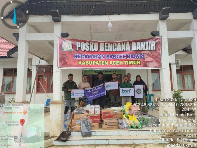 Satgas SK Perkuat Solidaritas Aceh melalui Penyaluran Logistik di Pante Bidari Mendukung SDGs 2, 3 & 17