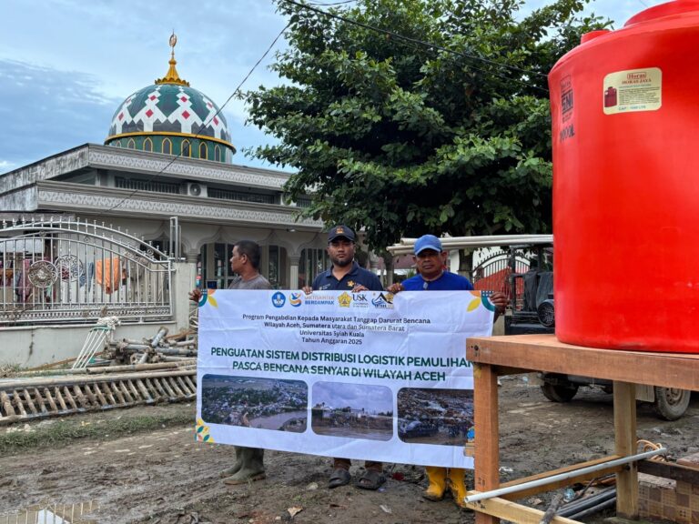 PKM Tanggap Darurat Bencana USK Perkuat Distribusi Logistik Pemulihan dan Pembangunan Sumur Bor Pascabencana Senyar