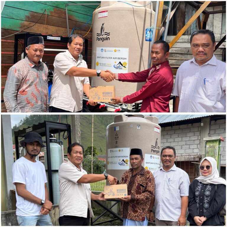 Enam Bulan Pascabanjir Senyar, Rumah Amal Bersama Satgas USK Tetap Hadir untuk Warga Aceh Tengah Lewat Bantuan Filter Air Bersih